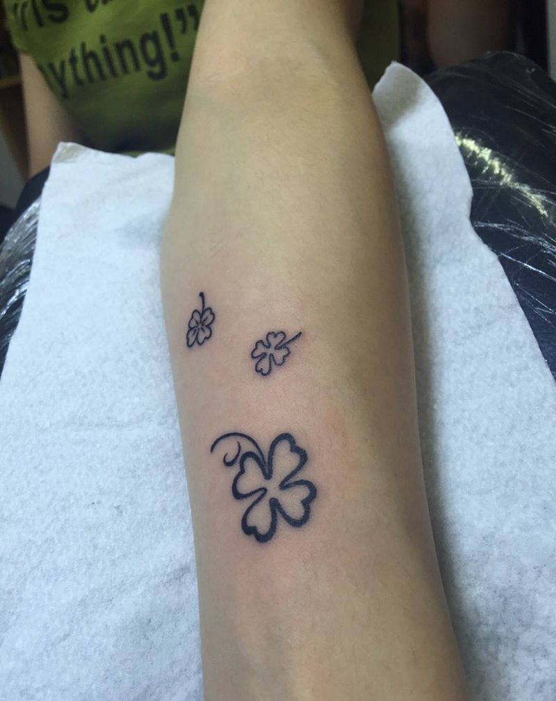 四叶草纹身图片