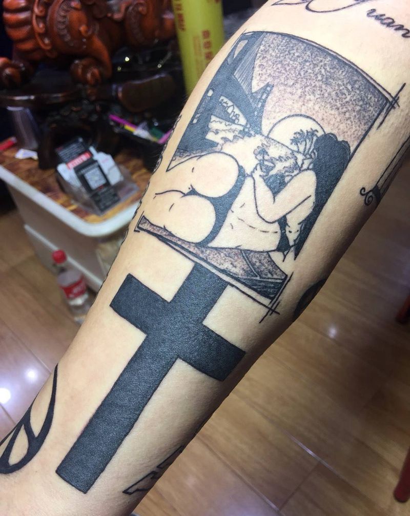 包小臂纹身图片