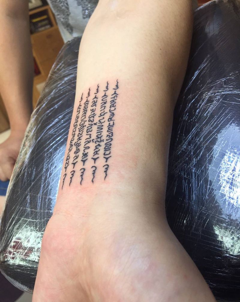 经文纹身图片