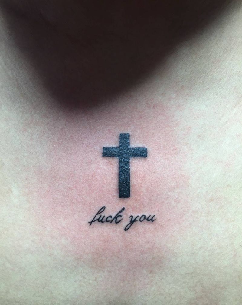 十字架纹身图片