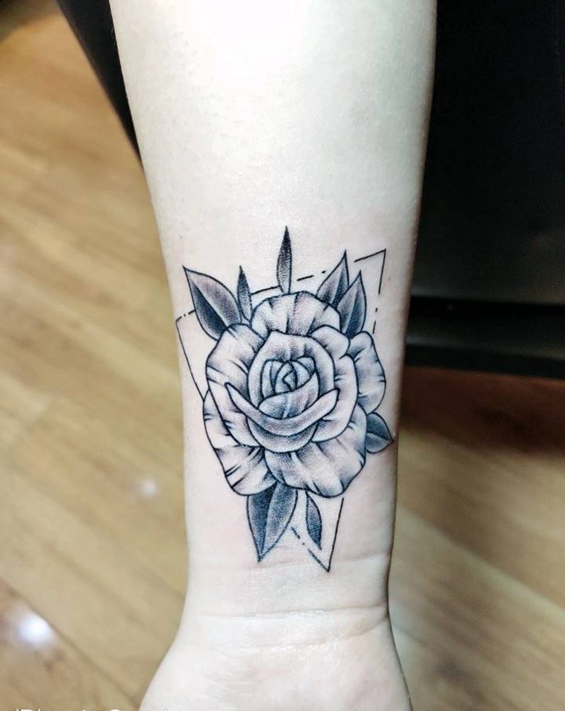 花纹身图片_手臂纹身图案