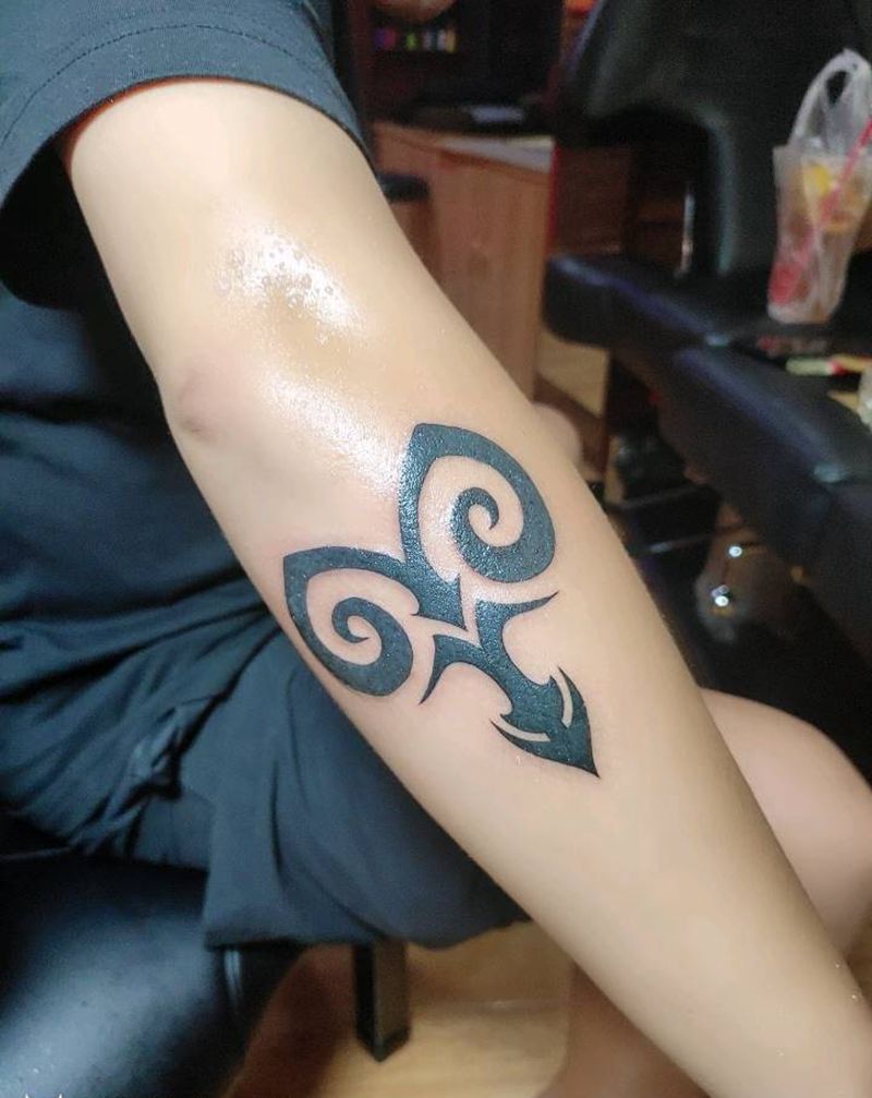 星座纹身图片_手臂纹身图案