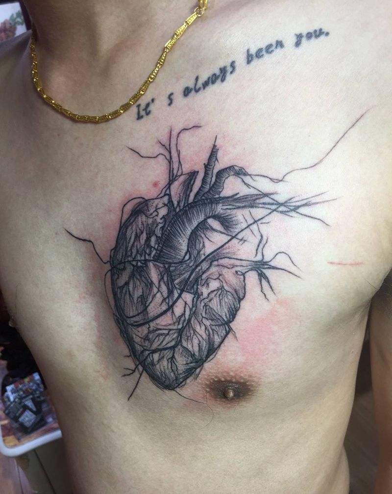 心脏纹身图片