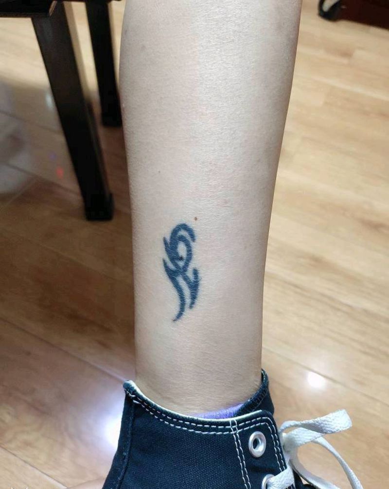 遮盖纹身图片_腿部纹身图案