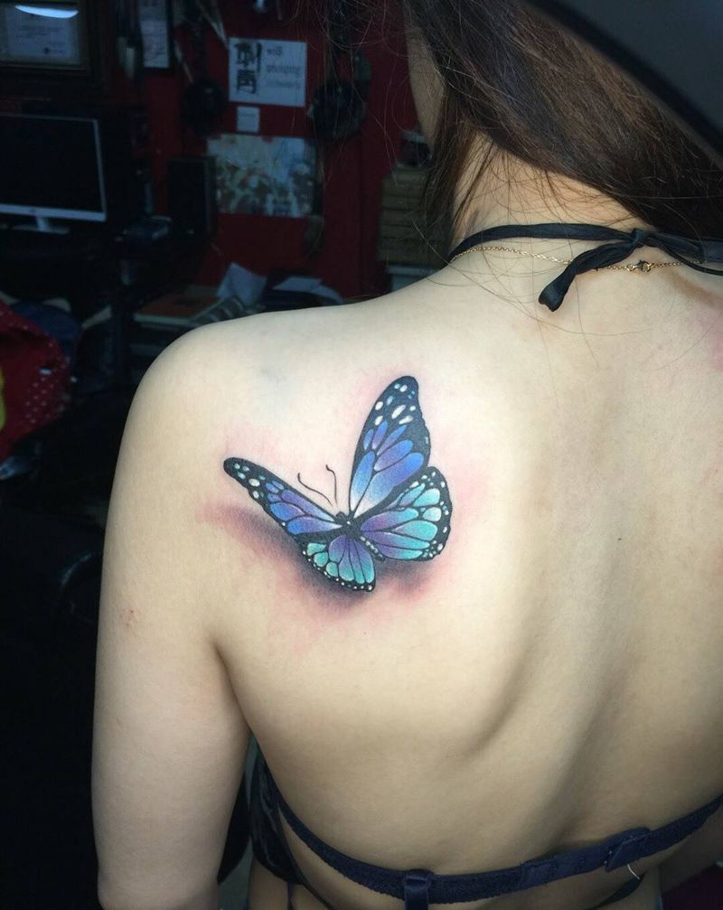 蝴蝶纹身图片