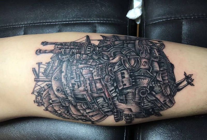 移动房子纹身图片