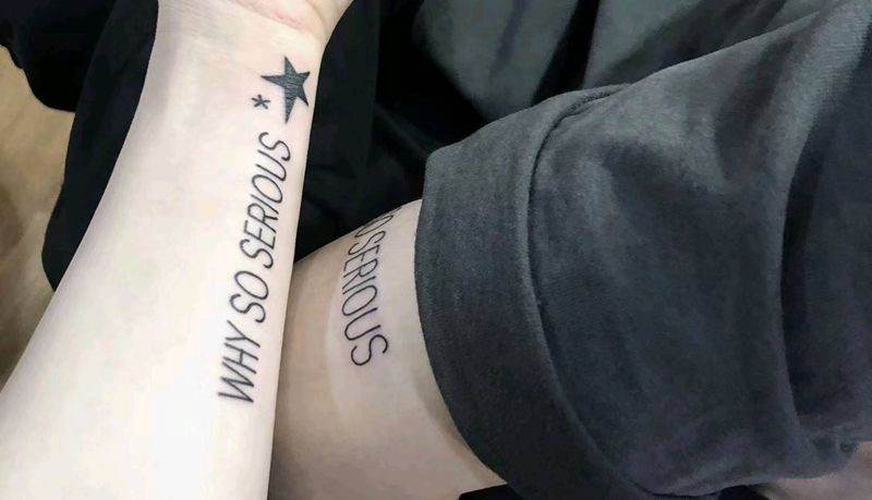 字母纹身图片_手臂纹身图案