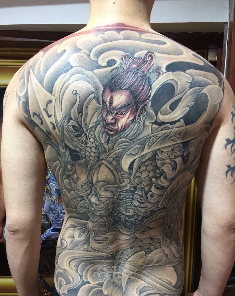 二郎神纹身图片