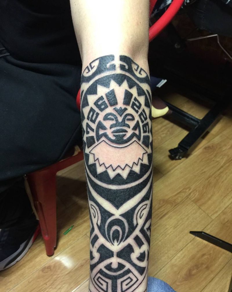 玛雅图腾纹身图片