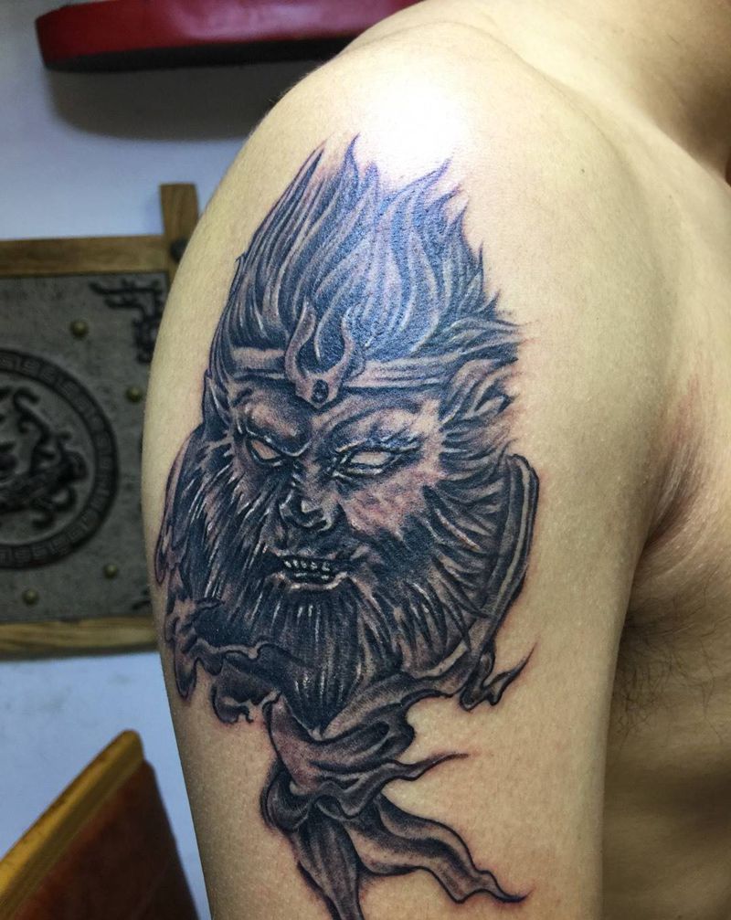 美猴王纹身图片