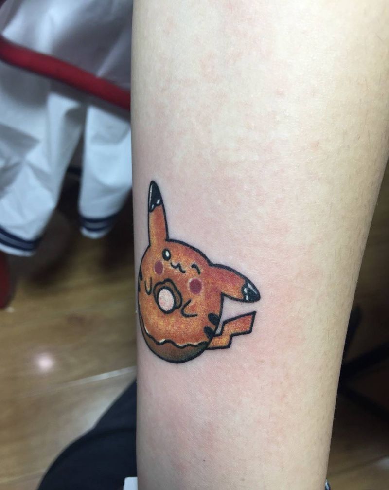 皮卡丘纹身图片