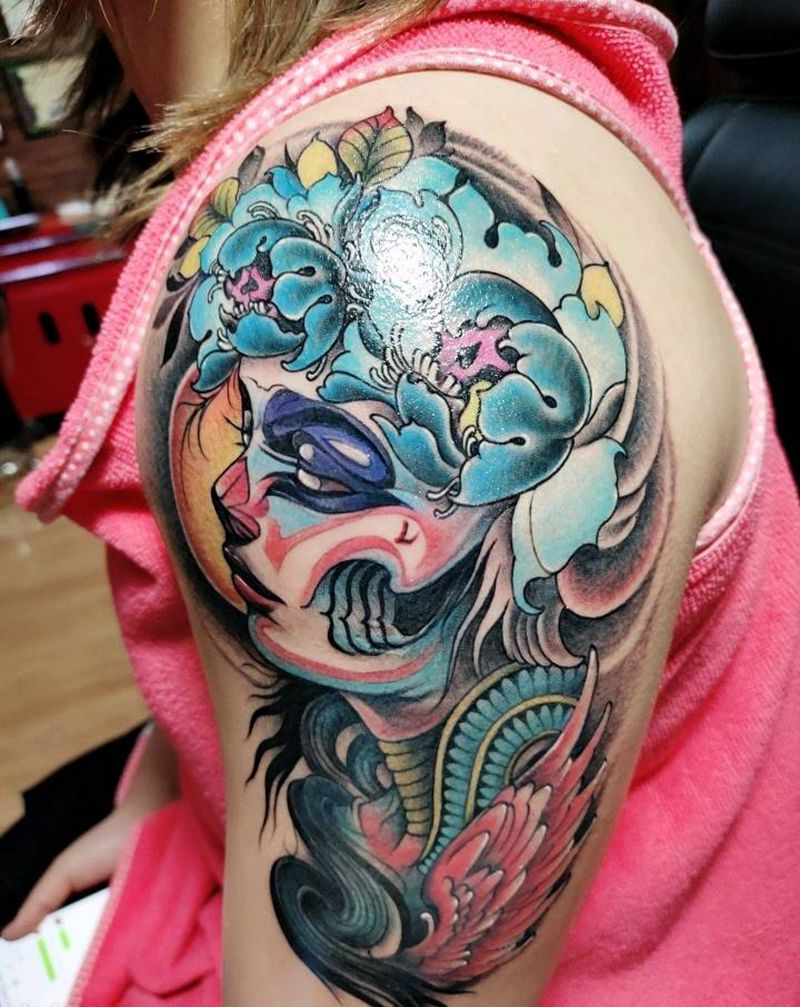 美女纹身图片_手臂纹身图案