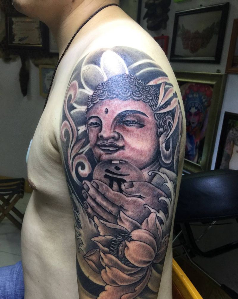 佛纹身图片