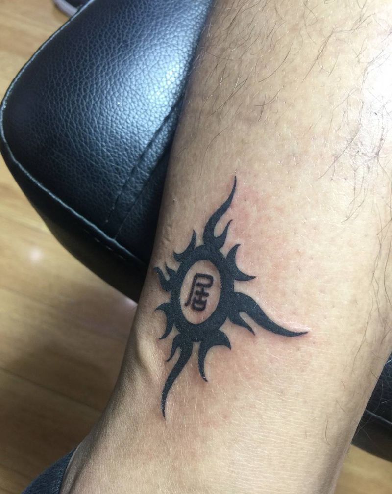 太阳纹身图片