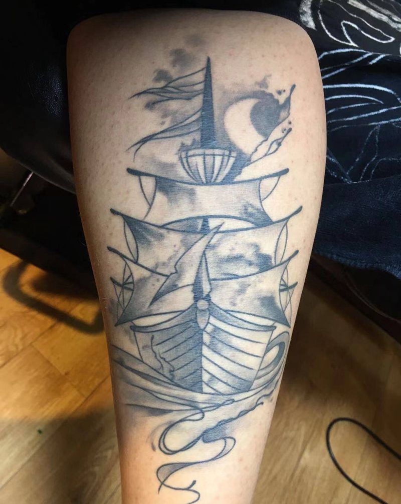 一帆风顺纹身图片