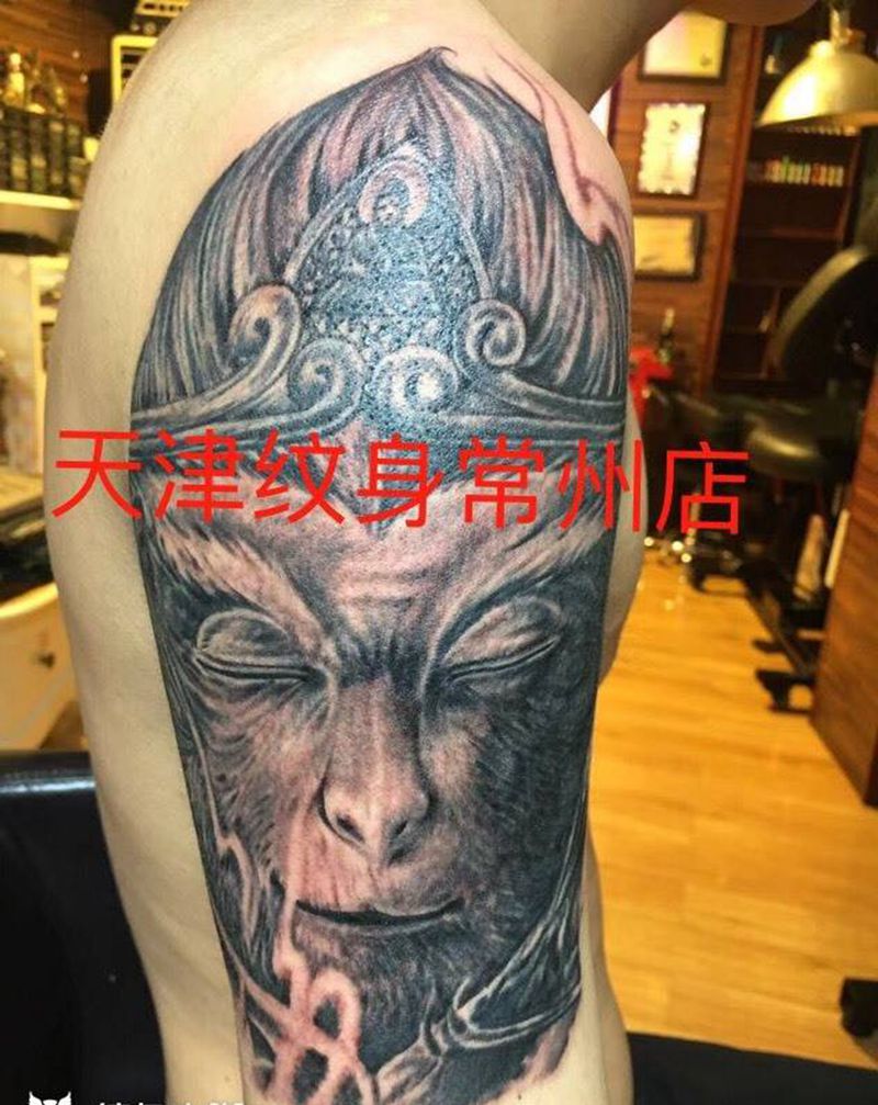 猴纹身图片