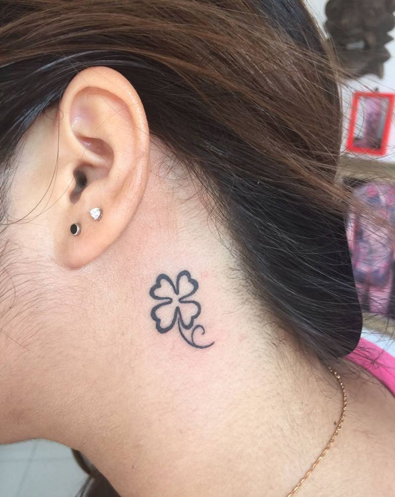 四叶草纹身图片