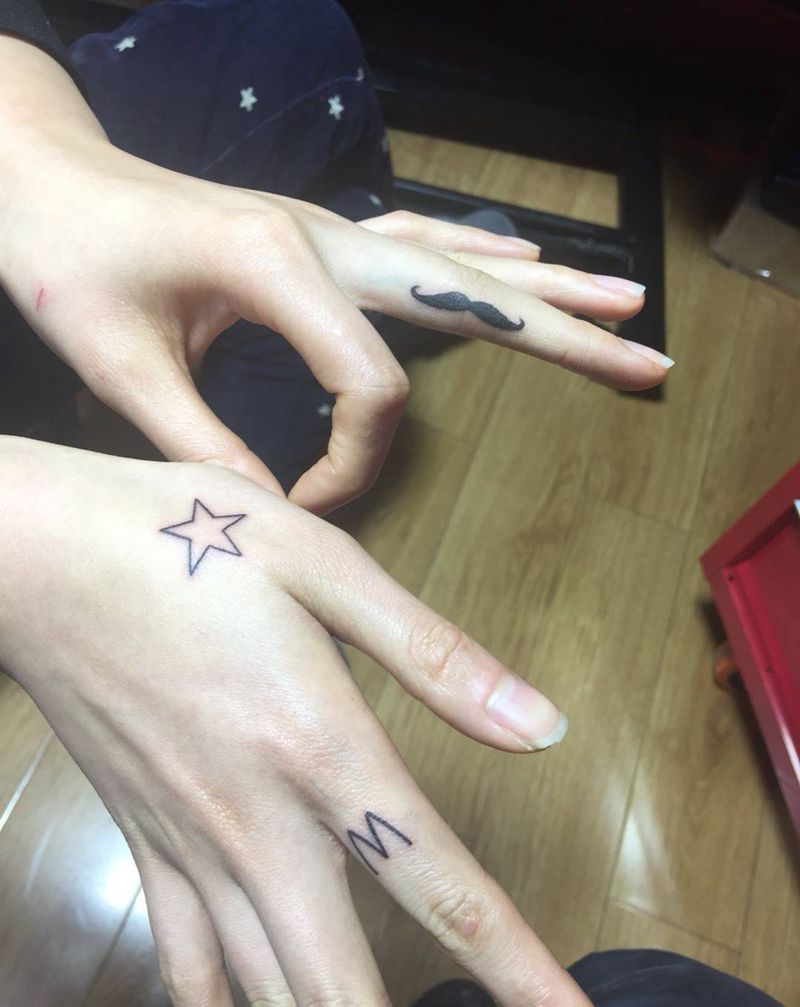 集体秀纹身图片