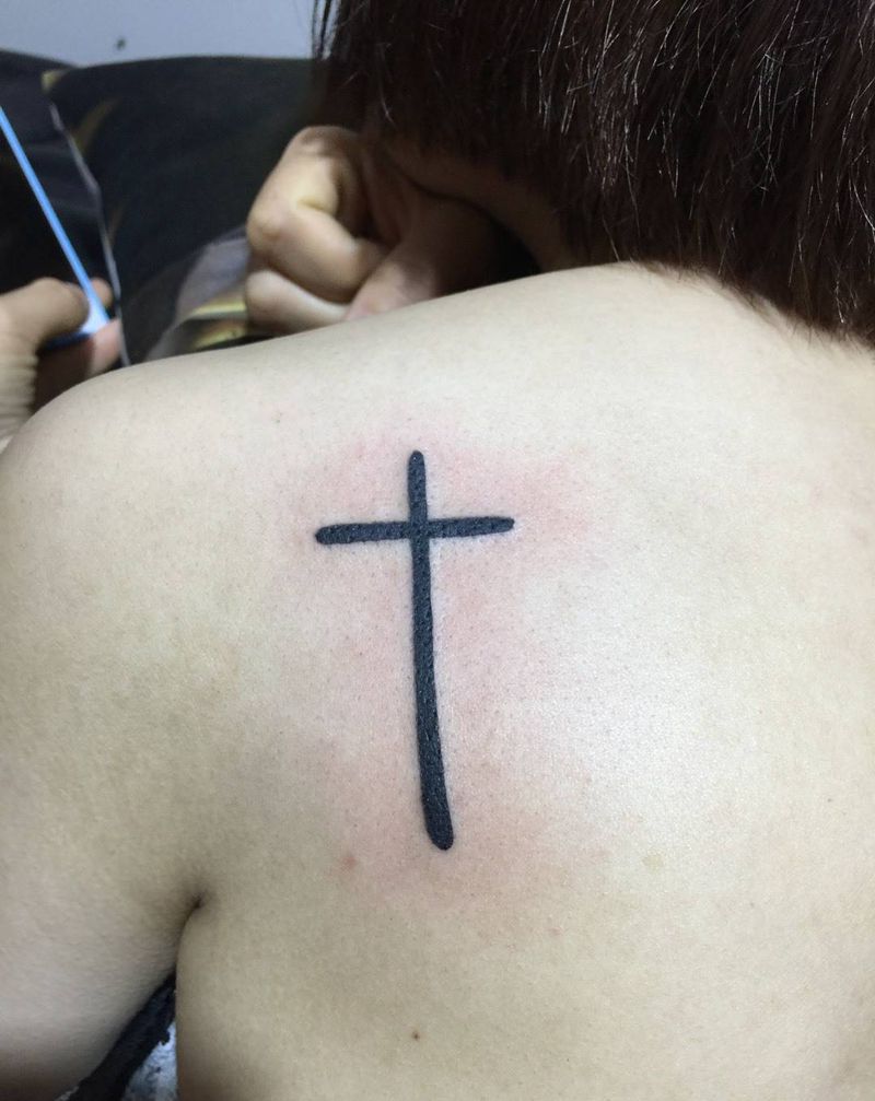 十字架纹身图片