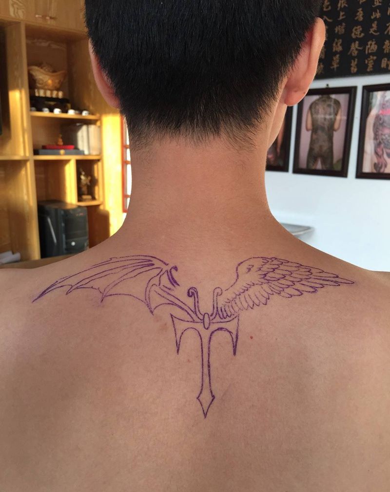 翅膀纹身图片