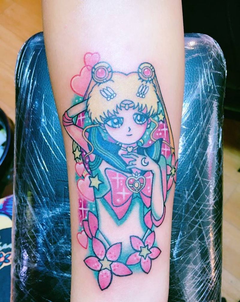 美少女战士纹身图片_手臂纹身图案