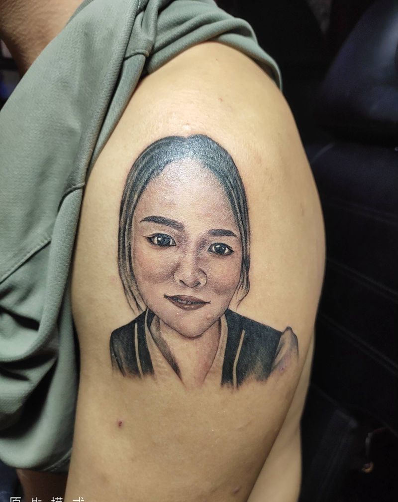 肖像纹身图片_手臂纹身图案
