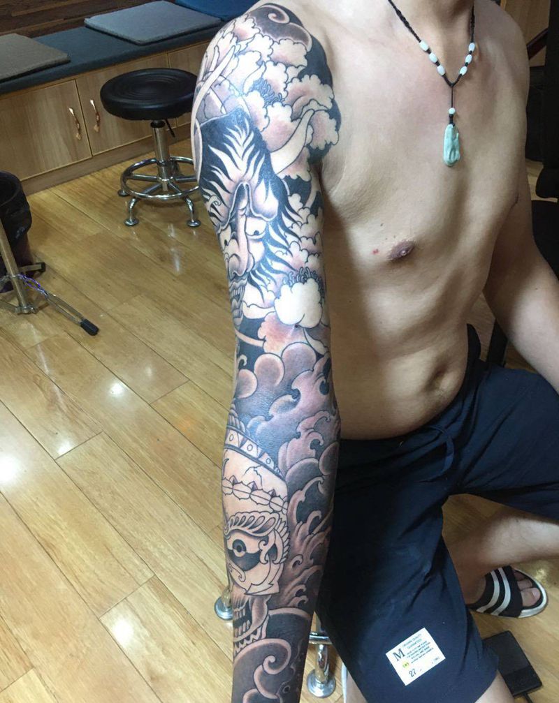 花臂纹身图片_手臂纹身图案