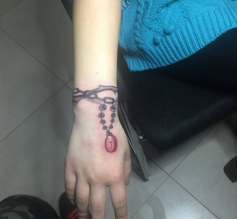 手链，小清新纹身图片