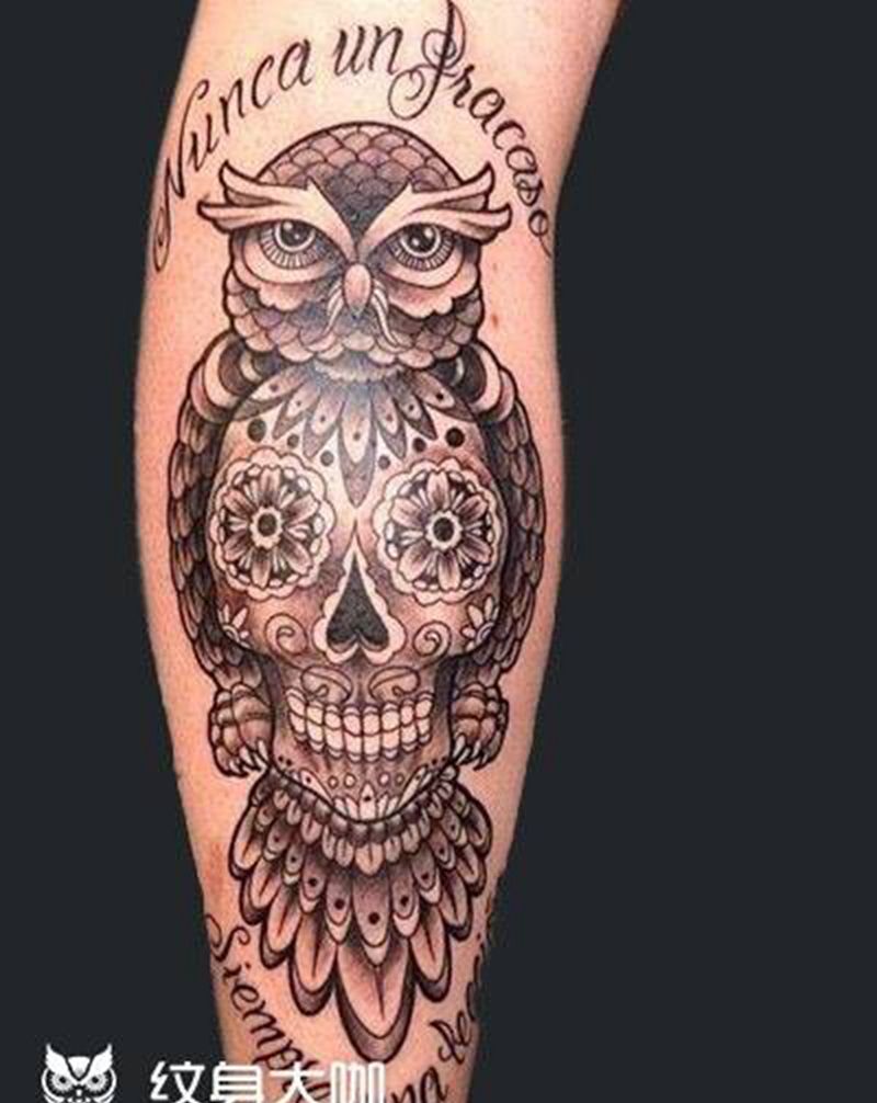 猫头鹰纹身图片