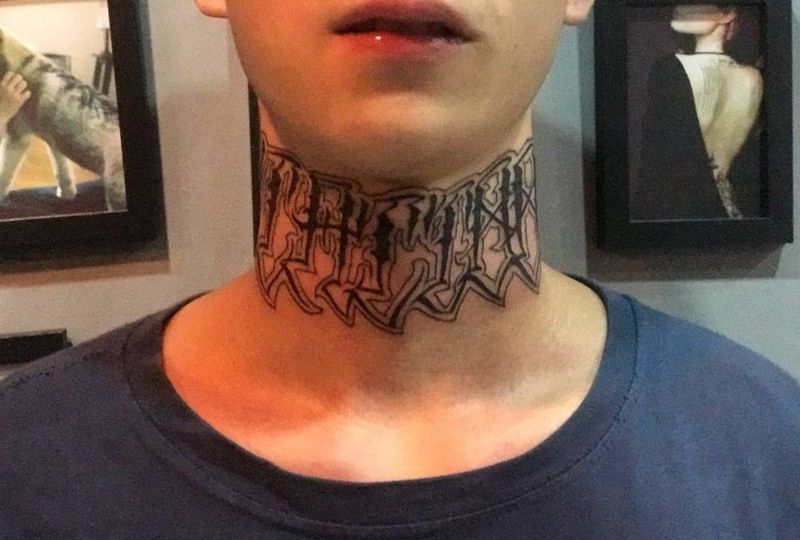 花体字纹身图片