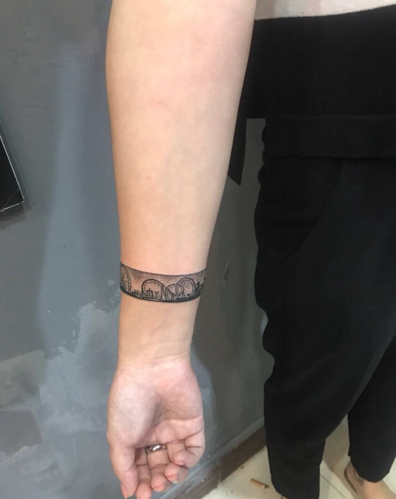 过山车纹身图片