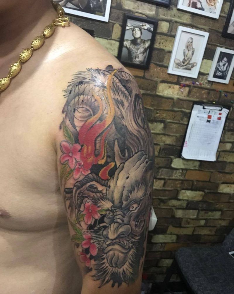 天刺良肌，莱蒙都会纹身图片