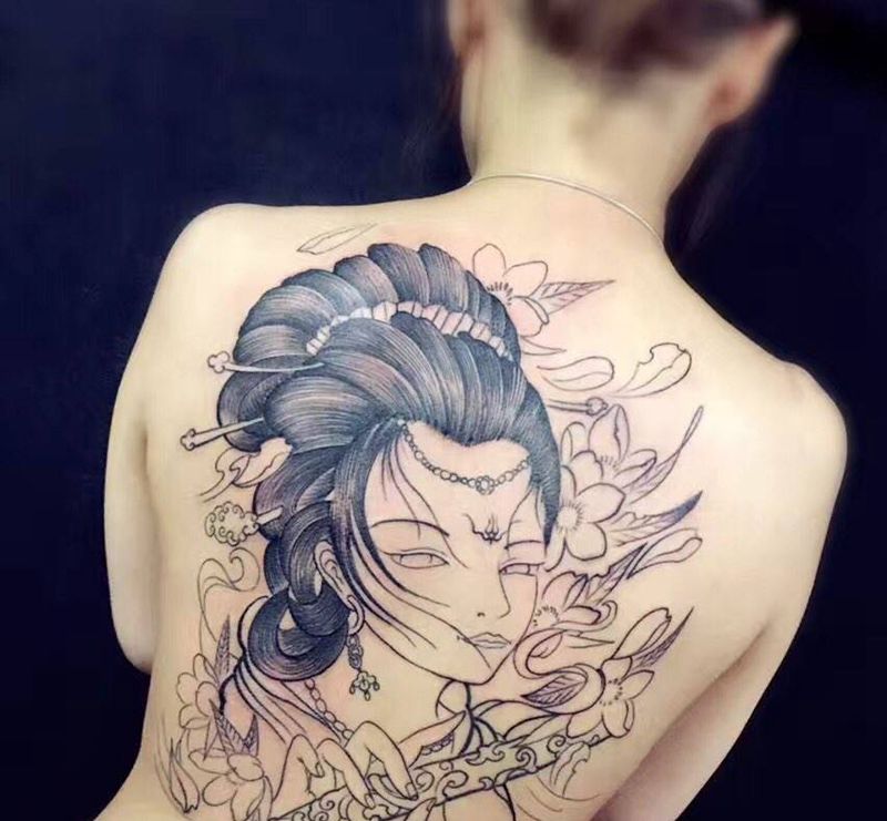 未成成纹身图片