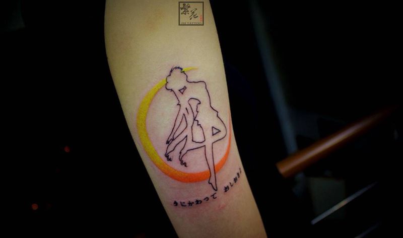 美少女战士纹身图片_手臂手部成品手稿人物纹身图案