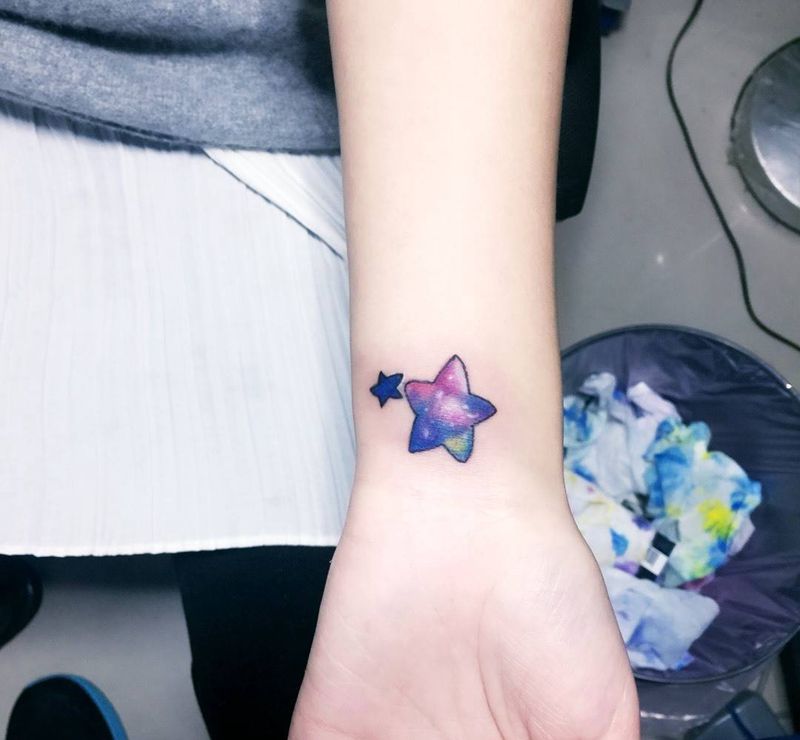 修改，星空纹身图片