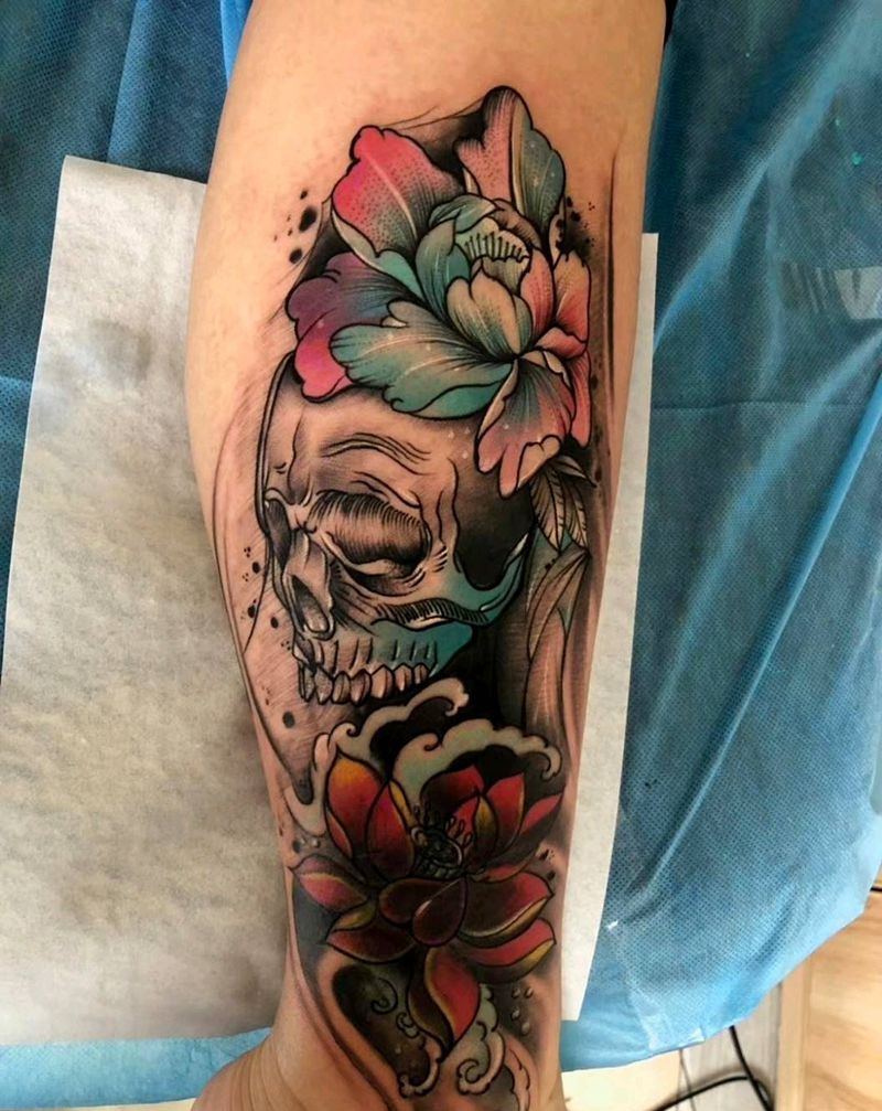 修改添加纹身图片_腿部纹身图案