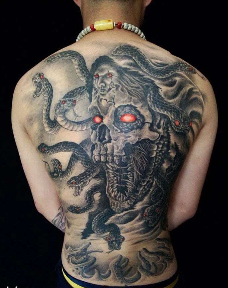 美杜莎纹身图片