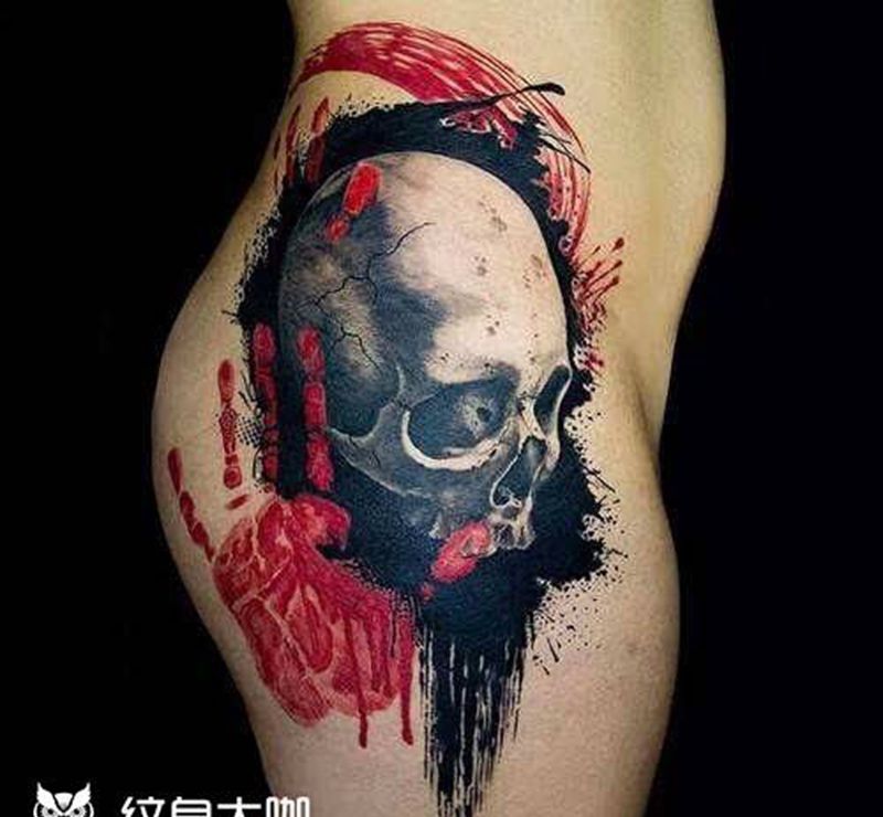 骷髅纹身图片