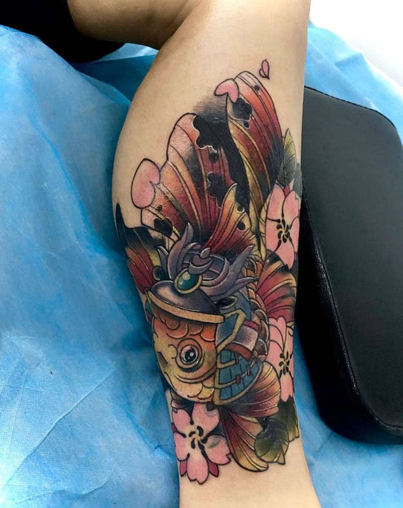 遮盖纹身图片_腿部纹身图案