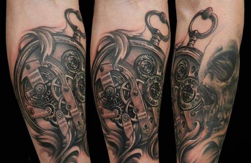 机械纹身图片