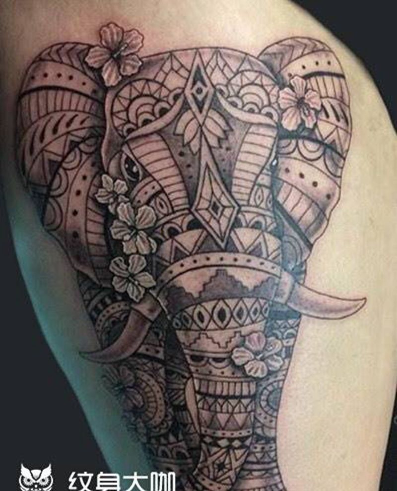 象纹身图片