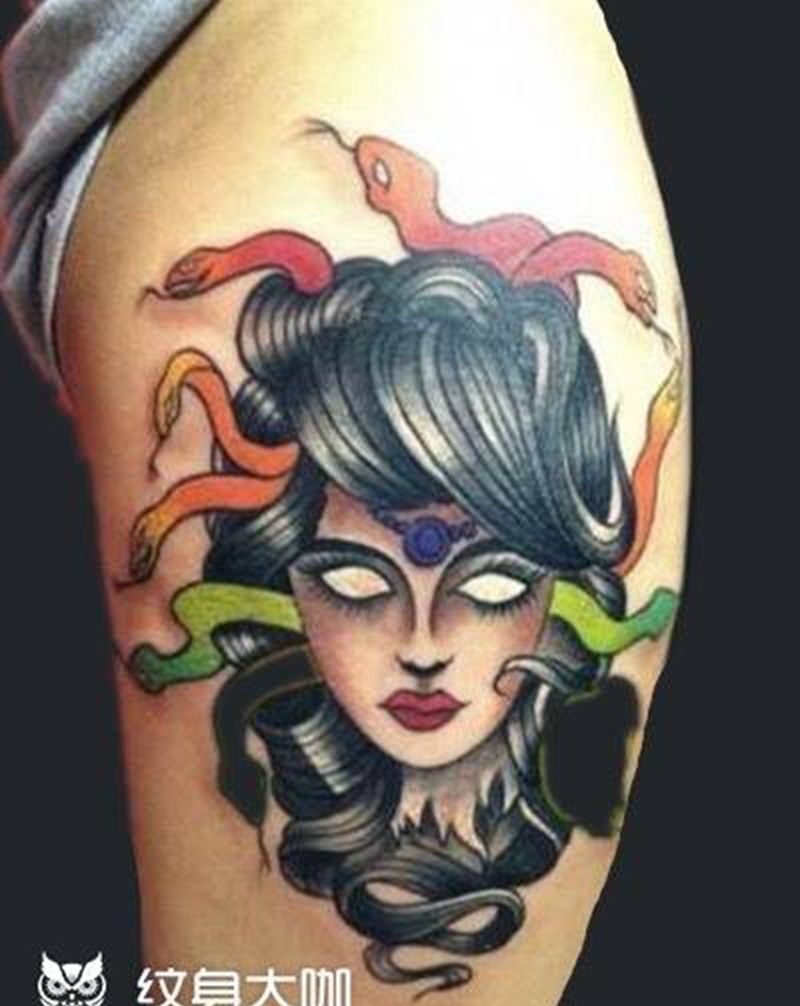美杜莎纹身图片