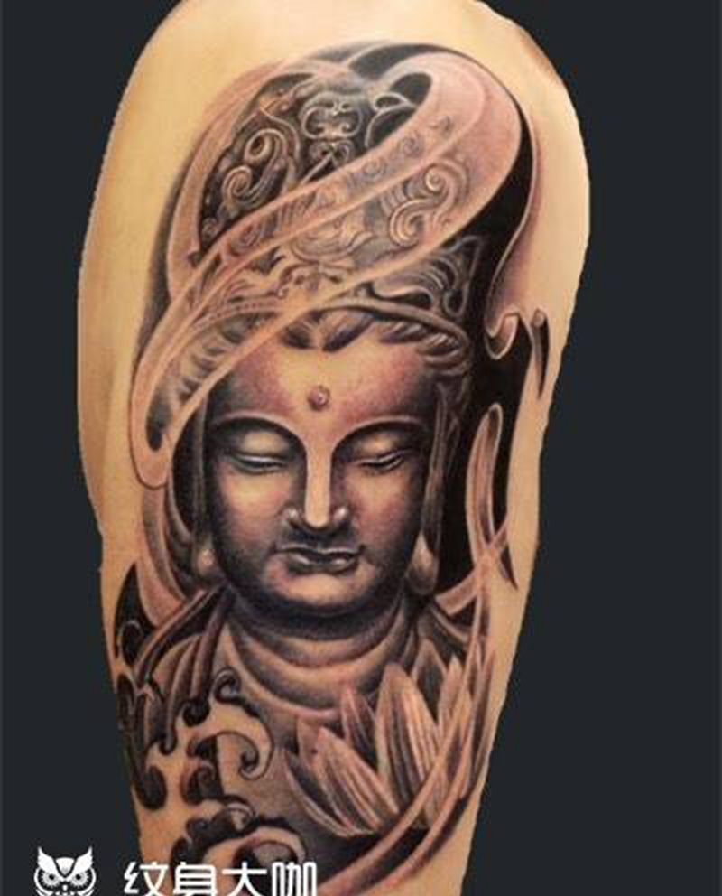 佛头纹身图片