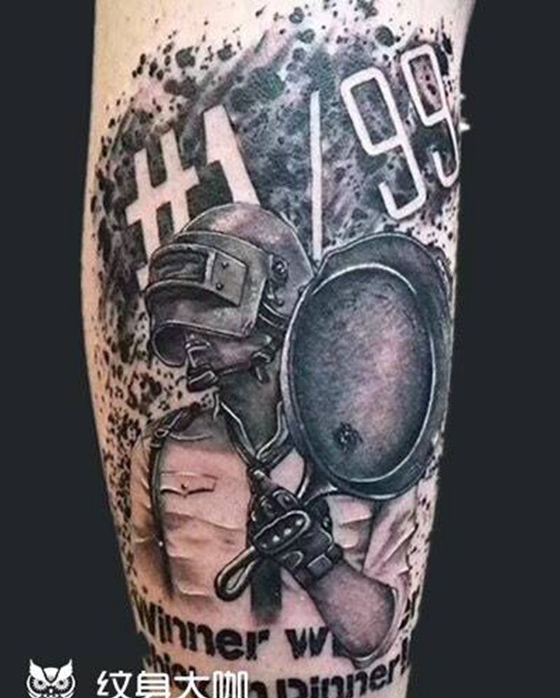 平底锅纹身图片