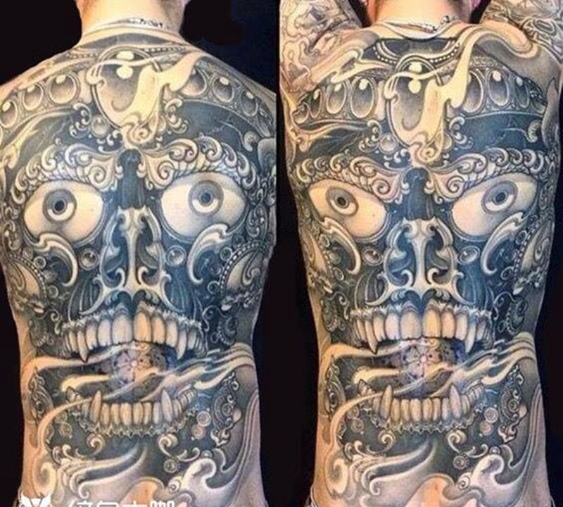 嘎巴啦纹身图片