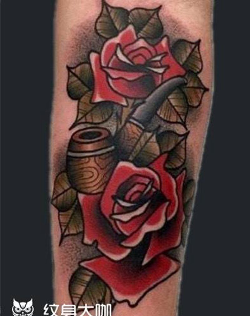 玫瑰纹身图片