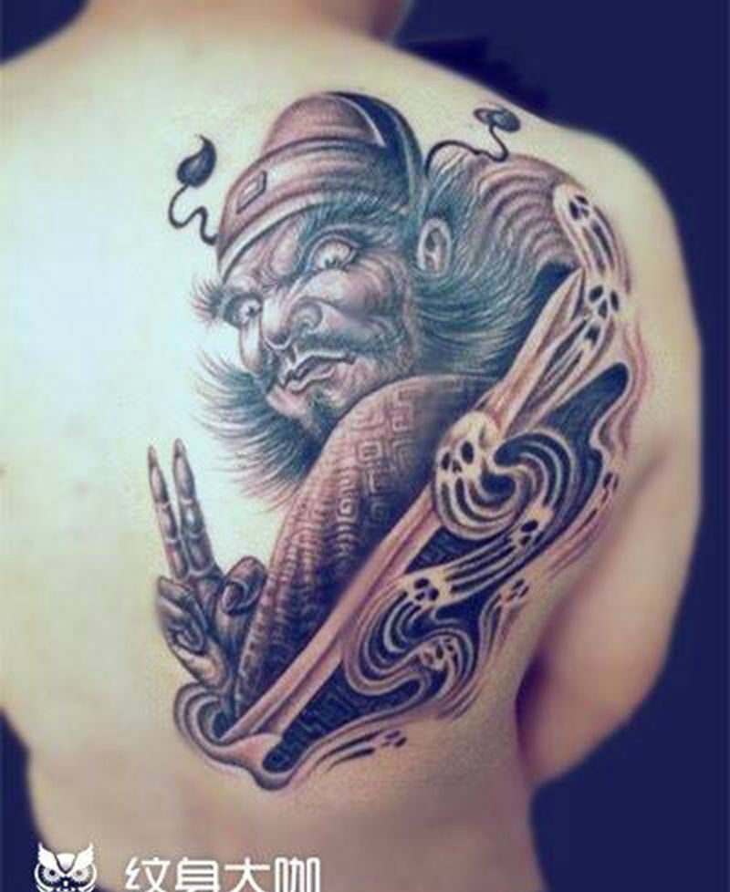 钟馗纹身图片