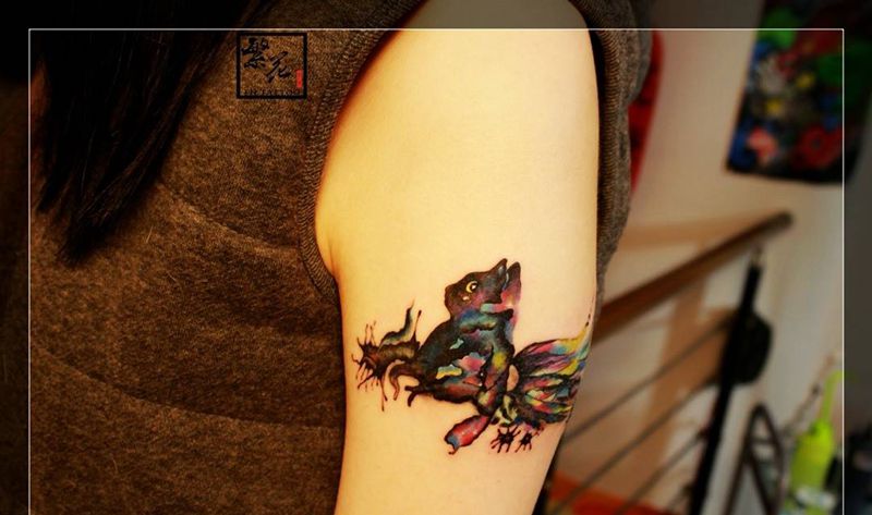 臂环修改遮盖纹身图片_手臂成品手稿欧美几何贴纸清新纹身图案