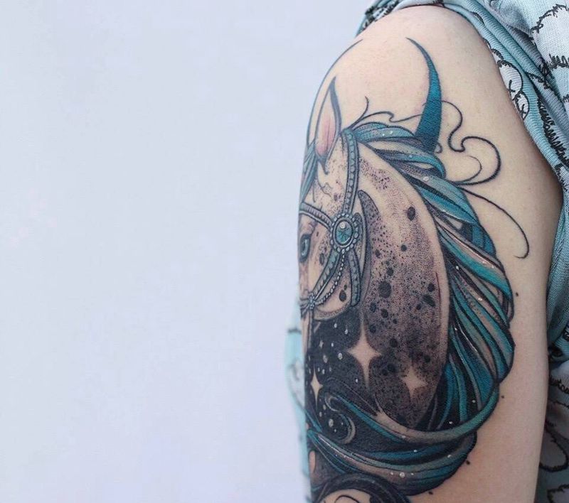 独角兽纹身图片