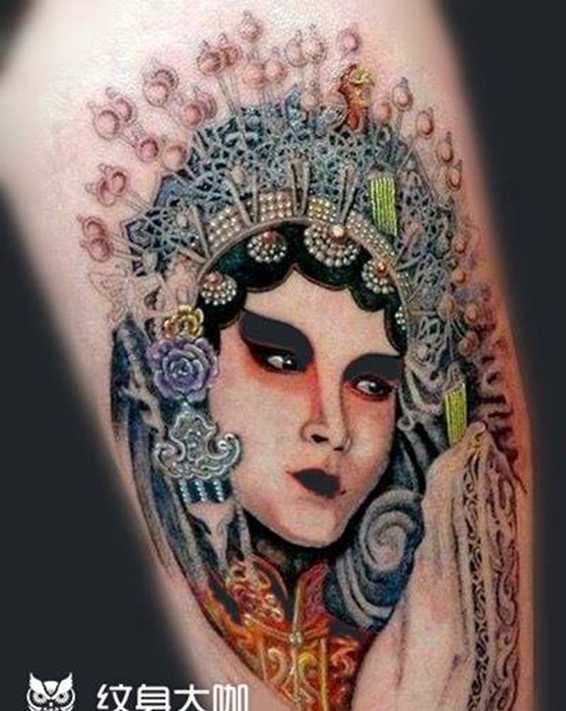 花旦纹身图片